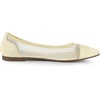 image:imageAllegra K Women Pointed Toe Slip On Mesh FlatsBeige