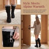 image:imageAllegra K Women Snow Warm Breathable Double Buckle Flat MidCalf BootsBlack