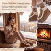 image:imageAllegra K Women Warm Faux Suede Nonslip Laceup Flat Ankle Snow BootsBrown