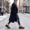 image:imageAllegra K Women Warm Faux Suede Nonslip Laceup Flat Ankle Snow BootsCoffee