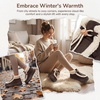 image:imageAllegra K Women Warm Faux Suede Nonslip Laceup Flat Ankle Snow BootsCoffee