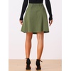 image:imageAllegra K Womens Denim Skirt High Waist Stretch A Line Casual Jean SkirtsArmy Green
