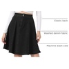 image:imageAllegra K Womens Denim Skirt High Waist Stretch A Line Casual Jean SkirtsBlack