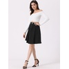 image:imageAllegra K Womens Denim Skirt High Waist Stretch A Line Casual Jean SkirtsBlack