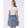 image:imageAllegra K Womens Denim Skirt High Waist Stretch A Line Casual Jean SkirtsBlue