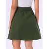 image:imageAllegra K Womens Denim Skirt High Waist Stretch A Line Casual Jean SkirtsDark Green