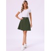image:imageAllegra K Womens Denim Skirt High Waist Stretch A Line Casual Jean SkirtsDark Green