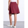 image:imageAllegra K Womens Denim Skirt High Waist Stretch A Line Casual Jean SkirtsDark Red