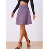 image:imageAllegra K Womens Denim Skirt High Waist Stretch A Line Casual Jean SkirtsGrey Purple