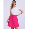 image:imageAllegra K Womens Denim Skirt High Waist Stretch A Line Casual Jean SkirtsHot Pink