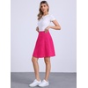 image:imageAllegra K Womens Denim Skirt High Waist Stretch A Line Casual Jean SkirtsHot Pink