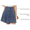 image:imageAllegra K Womens Denim Skirt High Waist Stretch A Line Casual Jean SkirtsLight Blue