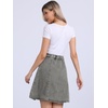 image:imageAllegra K Womens Denim Skirt High Waist Stretch A Line Casual Jean SkirtsLight Grey