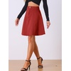 image:imageAllegra K Womens Denim Skirt High Waist Stretch A Line Casual Jean SkirtsRed