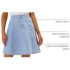 image:imageAllegra K Womens Denim Skirt High Waist Stretch A Line Casual Jean SkirtsSky Blue