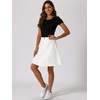 image:imageAllegra K Womens Denim Skirt High Waist Stretch A Line Casual Jean SkirtsWhite