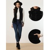 image:imageAllegra K Womens Faux Fur Vest Zip Up Sleeveless Casual Fur JacketBlack