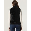 image:imageAllegra K Womens Faux Fur Vest Zip Up Sleeveless Casual Fur JacketBlack