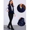 image:imageAllegra K Womens Faux Fur Vest Zip Up Sleeveless Casual Fur JacketDark Blue