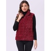 image:imageAllegra K Womens Faux Fur Vest Zip Up Sleeveless Casual Fur JacketRed