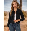 image:imageAllegra K Womens Faux Suede Jacket Button Down Biker Moto Coat OuterwearBlack