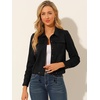 image:imageAllegra K Womens Faux Suede Jacket Button Down Biker Moto Coat OuterwearBlack