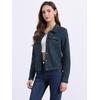 image:imageAllegra K Womens Faux Suede Jacket Button Down Biker Moto Coat OuterwearDark Blue
