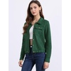 image:imageAllegra K Womens Faux Suede Jacket Button Down Biker Moto Coat OuterwearGreen