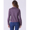 image:imageAllegra K Womens Faux Suede Jacket Button Down Biker Moto Coat OuterwearPurple