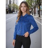 image:imageAllegra K Womens Faux Suede Jacket Button Down Biker Moto Coat OuterwearRoyal Blue