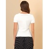 image:imageAllegra K Womens Peter Pan Collar Shirt Vintage 1950s Short Sleeve BlouseWhite