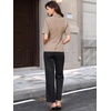 image:imageAllegra K Womens Short Sleeve Blazer Work Office Notched Lapel Suit JacketCamel