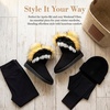 image:imageAllegra K Womens Winter Snow AntiSlip Warm Lightweight Flexible Durable NonSlip Outsole BootsBlack