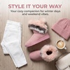 image:imageAllegra K Womens Winter Snow AntiSlip Warm Lightweight Flexible Durable NonSlip Outsole BootsPink