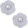 image:imageAllegra K 2 PCS Womens Rose Flower Shoe Clips Detachable Wedding Shoe Embellishment for FlatsWhite