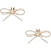 image:imageAllegra K 2 PCS Womens Sparkly Rhinestone Shoe Clips Detachable Bow Decorations for Bridal WeddingGoldSingleRow