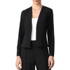 image:imageAllegra K Collarless Blazer for Womens Work Suit JacketsBlack