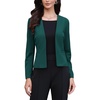 image:imageAllegra K Collarless Blazer for Womens Work Suit JacketsDark Green