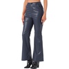 image:imageAllegra K Women Faux Leather Flared Wide Leg Pant with PocketsDark Blue