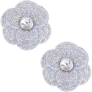 image:imageAllegra K 2 PCS Womens Rose Flower Shoe Clips Detachable Wedding Shoe Embellishment for FlatsWhite