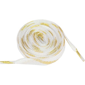 image:imageAllegra K Metallic Sparkly Glitter Flat Shoelaces 1PairGold