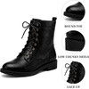 image:imageAllegra K Womens Lace Up Flat Heels Ankle Combat BootsBlack