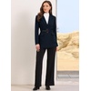 image:imageAllegra K Blazers for Women Business Casual Belted Long Blazer Suit JacketNavy Blue