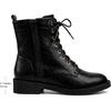 image:imageAllegra K Flat Heels Lace Up Ankle Combat Boots for WomenBlack