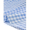 image:imageAllegra K Gingham Top for Womens Ruffle Shirt Vintage Cap Sleeve Checkered BlouseBlue
