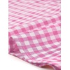 image:imageAllegra K Gingham Top for Womens Ruffle Shirt Vintage Cap Sleeve Checkered BlousePink