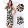image:imageAllegra K Women Elegant Vintage Floral Cowl Neck Cap Sleeve DressBlack