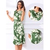 image:imageAllegra K Women Elegant Vintage Floral Cowl Neck Cap Sleeve DressDark Green