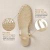 image:imageAllegra K Women Slip on Mesh Braided Hollow Out Flats SandalsGold