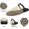 image:imageAllegra K Women Slip on Mesh Braided Hollow Out Flats SandalsKhaki
